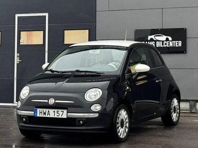 Begagnad Fiat 500 Lounge 69 HK (50 kW) 2015 Svart Halvkombi