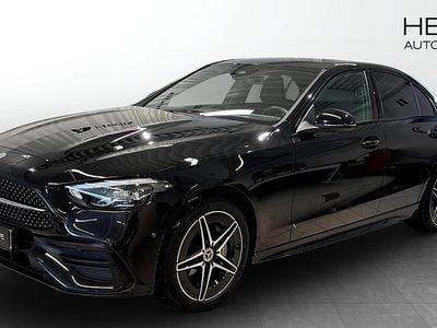 Begagnad Mercedes C300e AMG line 2023 Svart Sedan