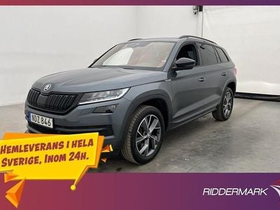 Grå Begagnad 2020 Skoda Kodiaq SportLine SUV | 319 800 kr (Marknadspris)