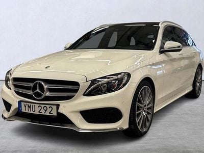 Vit Begagnad 2018 Mercedes C220 AMG line Kombi | 255 000 kr (Marknadspris)
