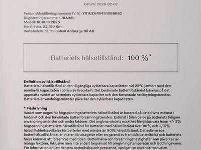 Blå Begagnad 2025 Volvo XC60 Plus SUV | 554 500 kr (Marknadspris)