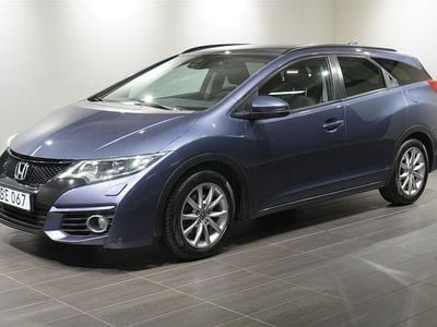 Begagnad Honda Civic Elegance 120 HK (88 kW) 2016 Blå Kombi