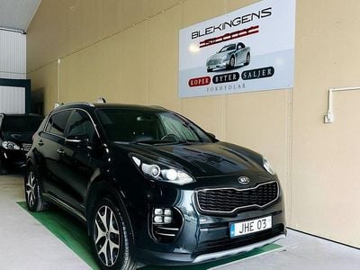 Begagnad Kia Sportage GT-Line 185 HK (136 kW) 2016 Svart SUV