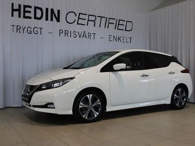 Vit (white) Begagnad 2021 Nissan Leaf N-Connecta Halvkombi | 254 900 kr (Dyr)