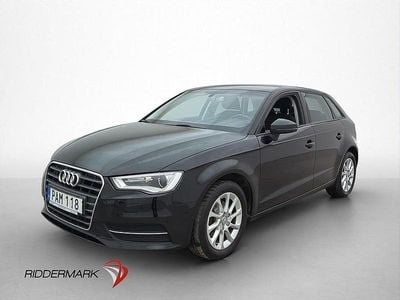 Begagnad Audi A3 Sportback Attraction 110 HK (80 kW) 2016 Svart Halvkombi