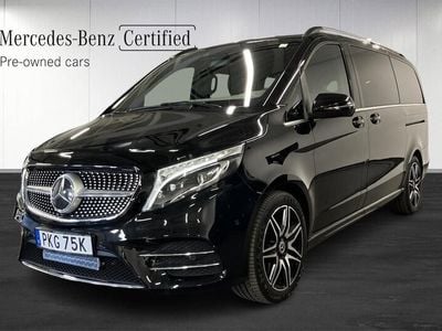 Svart Begagnad 2022 Mercedes V300 Avantgarde Minibuss | 679 900 kr (Superpris)