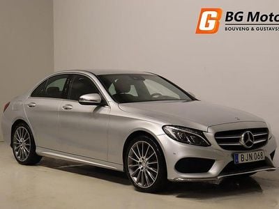 Begagnad Mercedes C220 AMG line 170 HK (125 kW) 2015 Silver Sedan