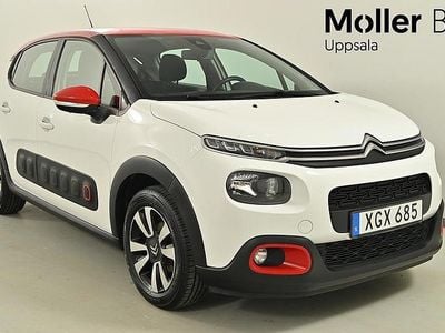 Begagnad Citroën C3 PureTech 82 HK (60 kW) 2018 Vit Halvkombi
