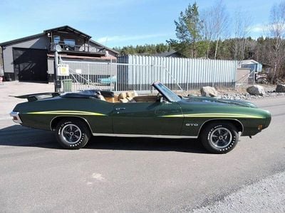 Pepper green metallic Begagnad 1970 Pontiac GTO Sportkupé | 995 000 kr