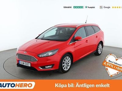 Röd Begagnad 2016 Ford Focus Titanium Kombi | 78 000 kr (Marknadspris)