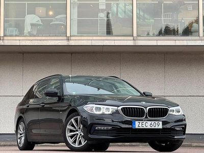 Svart Begagnad 2018 BMW 520 Sport Line Kombi | 189 900 kr (Marknadspris)