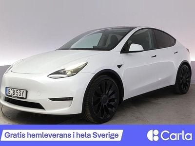 Vit Begagnad 2022 Tesla Model Y Performance SUV | 393 900 kr (Marknadspris)