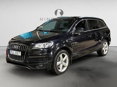 Begagnad Audi Q7 S-Line 204 HK (150 kW) 2015 Svart SUV