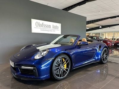 Blå Begagnad 2022 Porsche 911 Turbo S Cabriolet Cab | 2 495 000 kr
