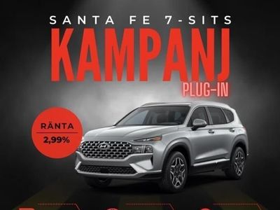 begagnad Hyundai Santa Fe 1.6 T PHEV 4WD 7-SITS ADVANCED