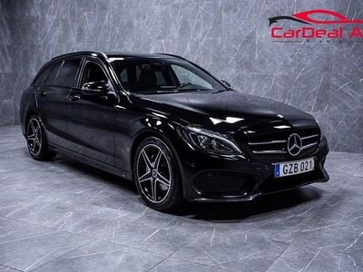 Svart Begagnad 2017 Mercedes C220 AMG line Kombi | 159 800 kr (Marknadspris)