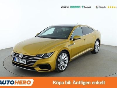 Begagnad VW Arteon R-line 243 HK (178 kW) 2017 Gul Halvkombi