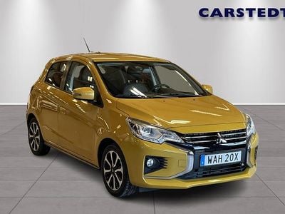 Begagnad Mitsubishi Space Star Elegance 71 HK (52 kW) 2023 Gul Halvkombi