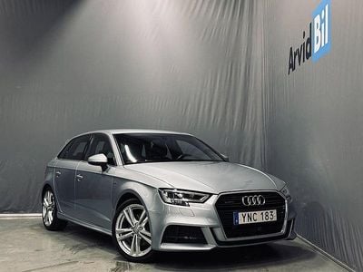 Begagnad Audi A3 Sportback S-Line 190 HK (139 kW) 2017 Silver Halvkombi