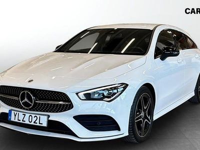Vit Begagnad 2022 Mercedes CLA200 Shooting Brake AMG Kombi | 299 900 kr (Marknadspris)