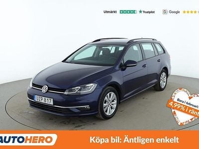 Begagnad VW Golf VII 117 HK (86 kW) 2018 Mörkblå Kombi
