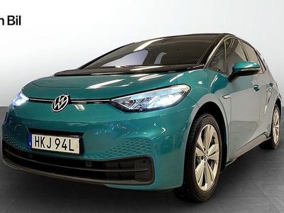 Begagnad VW ID.3 Pro Performance 150 kW (204 HK) 2022 Grön Halvkombi