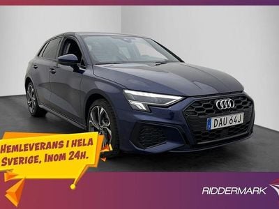 Begagnad Audi A3 S-Line 245 HK (180 kW) 2021 Blå Sedan