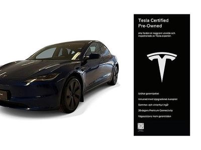 Begagnad Tesla Model 3 Long Range AWD 366 kW (498 HK) 2023 Blå Sedan
