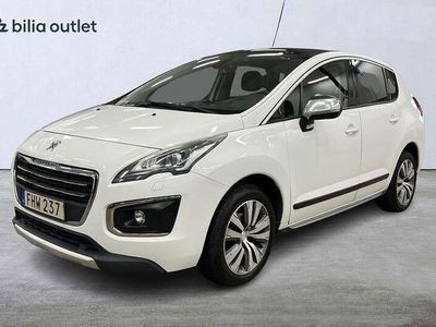 begagnad Peugeot 3008 1.6 HDi FAP 1.6 B-kam Pano Drag Navi 2014 Vit