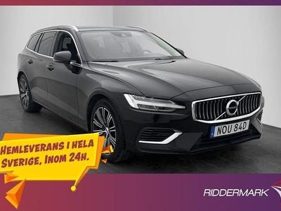 Svart Begagnad 2022 Volvo V60 Inscription Kombi | 349 900 kr (Marknadspris)