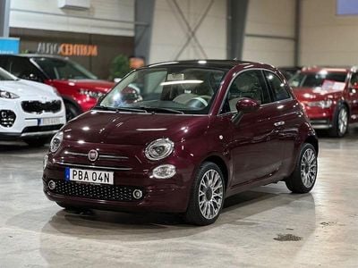 Begagnad Fiat 500 Lounge 69 HK (50 kW) 2019 Röd Halvkombi