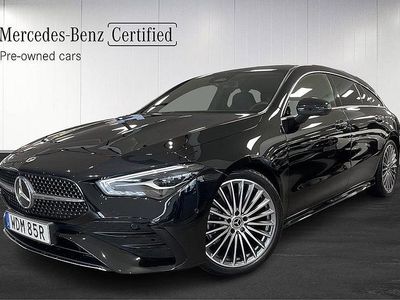 Svart Begagnad 2024 Mercedes CLA200 Shooting Brake Premium Kombi | 389 000 kr (Marknadspris)