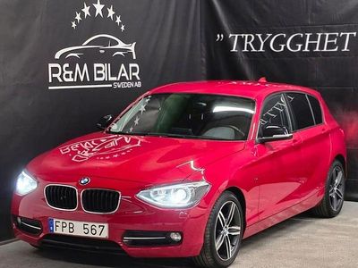 Begagnad BMW 118 143 HK (105 kW) 2012 Röd Halvkombi
