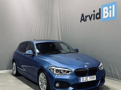 Begagnad BMW 118 Shadowline 136 HK (100 kW) 2016 Blå Halvkombi