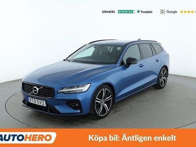 Begagnad Volvo V60 R-Design 253 HK (186 kW) 2019 Blå Kombi