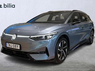 Ljusblå Begagnad 2024 VW ID.7 Pro Kombi | 539 900 kr (Marknadspris)