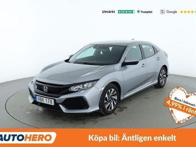 Silver Begagnad 2017 Honda Civic Halvkombi | 135 000 kr (Marknadspris)