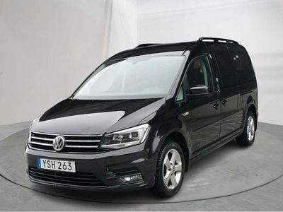 Begagnad VW Caddy Maxi Life Life 150 HK (110 kW) 2018 Svart Minibuss