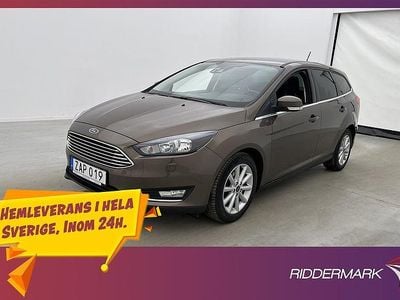 Begagnad Ford Focus Titanium 101 HK (74 kW) 2017 Brun Kombi