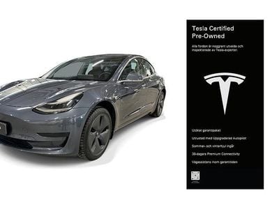 Begagnad Tesla Model 3 Standard Range Plus 239 kW (325 HK) 2020 Grå Sedan