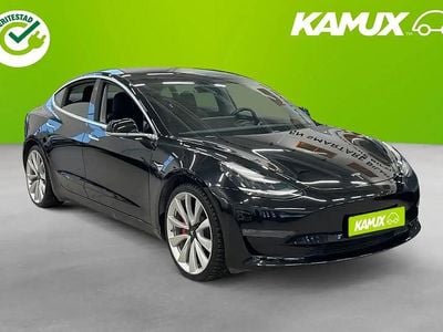 Svart Begagnad 2019 Tesla Model 3 Performance Sedan | 289 700 kr (Lite dyr)