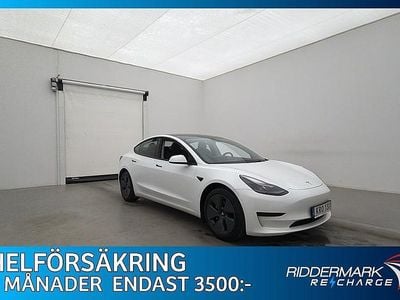 Begagnad Tesla Model 3 Standard Range 235 kW (320 HK) 2022 Vit Sedan
