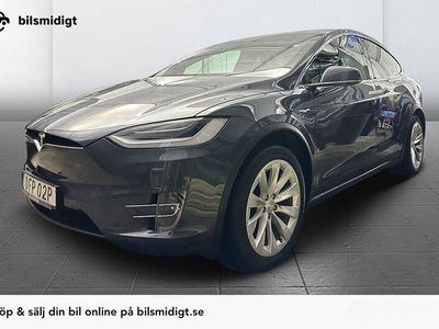 begagnad Tesla Model X Long Range AWD Pano Drag 6-sits 423hk