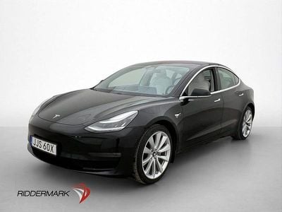 Begagnad Tesla Model 3 Long Range AWD 366 kW (498 HK) 2019 Svart Sedan