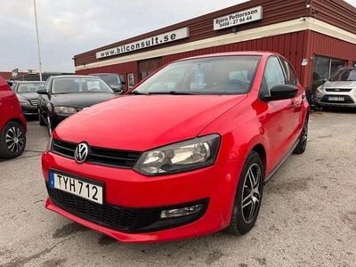 Begagnad VW Polo Trendline 60 HK (44 kW) 2010 Röd Halvkombi