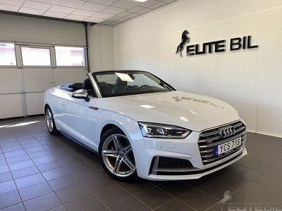 Glaciär vit metallic Begagnad 2018 Audi S5 Cabriolet S-Line Cab | 499 900 kr