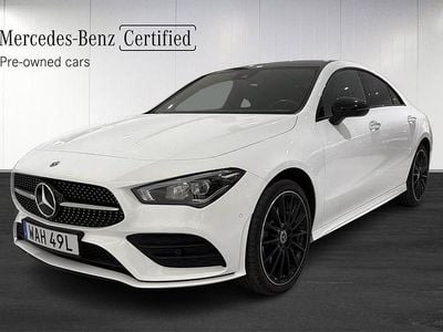 Vit Begagnad 2023 Mercedes CLA250 AMG Sedan | 389 900 kr (Marknadspris)