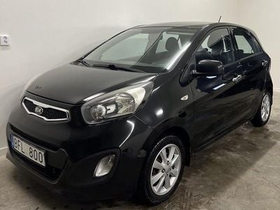 Begagnad Kia Picanto 68 HK (50 kW) 2013 Svart Halvkombi