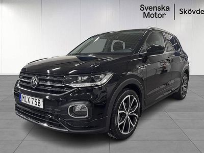Svart Begagnad 2019 VW T-Cross R-line SUV | 219 200 kr (Marknadspris)