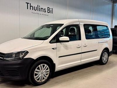 Vit Begagnad 2018 VW Caddy Maxi Life Life Minibuss | 169 900 kr